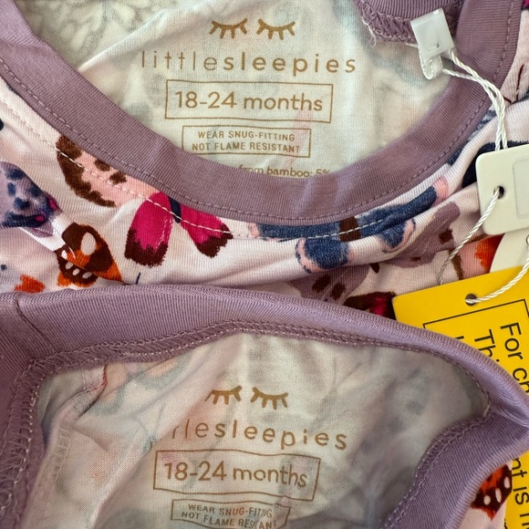 Little sleepies Butterfly Kisses Two-Piece Pajama Set - Picture 4 of 5